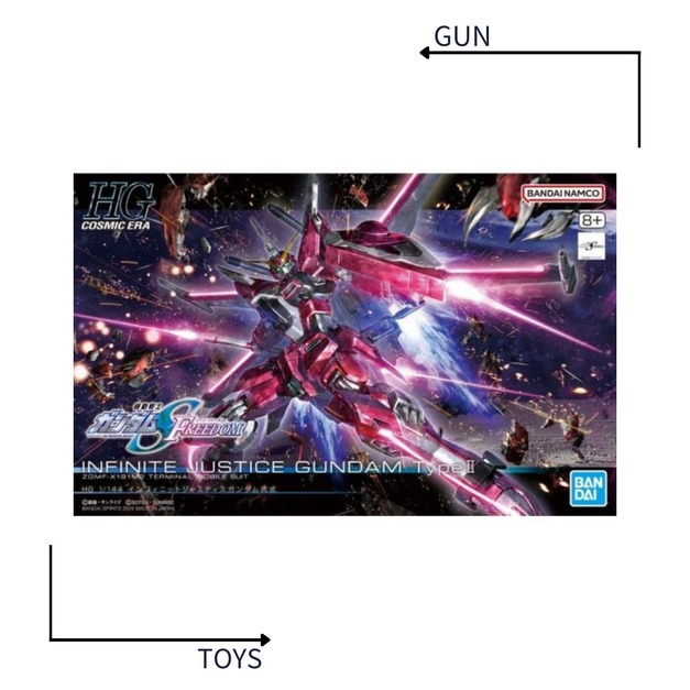 《GTS》模型 BANDAI 1/144 HG #251 無限正義鋼彈貳式 鋼彈SEED FREEDOM 5066692