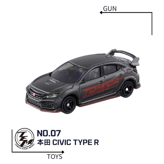 《GTS》TOMICA 多美小汽車 特殊系列 TEM會場限定 NO.07 本田 喜美 TYPE R 137412