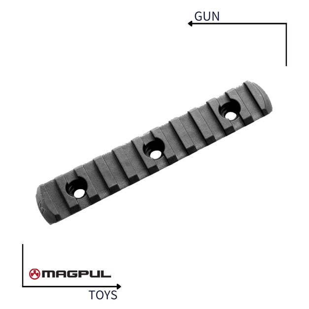 《GTS》MAGPUL 麥格普 M-LOK 魚骨片 軌道片11格 黑色 MAG593