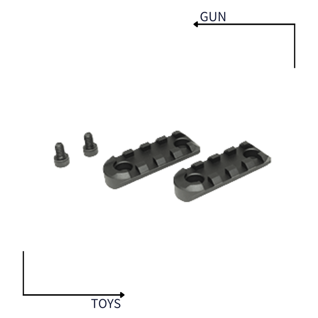 《GTS》Action Army T10 戰術軌道 5.5cm金屬魚骨片 2入裝  AAC T10-04