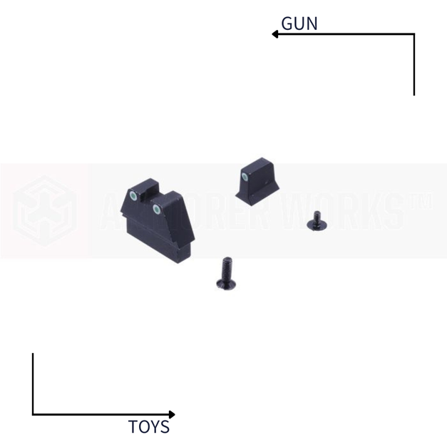 《GTS》AW CUSTOM GLOCK 增高 照門 準星 WE G17 G19X G34 AW-A04003