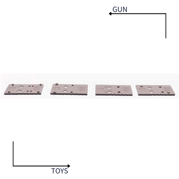 《GTS》AW CUSTOM VX RMR板 轉接板 沙色 AW-A02011