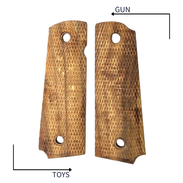 《GTS》KJ 1911 黑木一體成形握把片