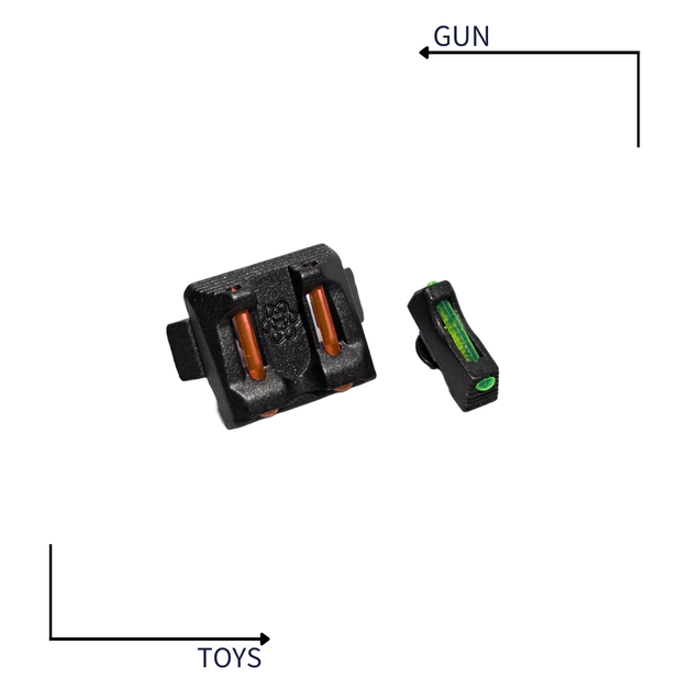 《GTS》WE 原廠零件 WET 原力系列 GLOCK 光纖前後 照門準星組 G17 G18C G19 G34 G35