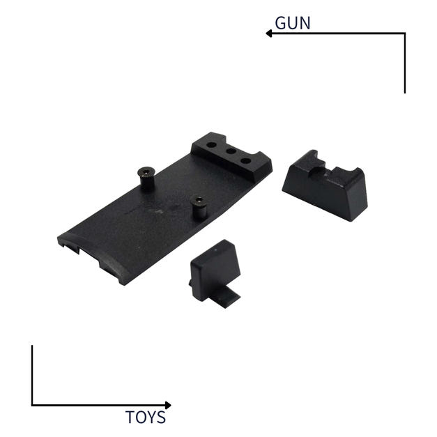 《GTS》GUNDAY VFC P320 M17 M18 增高照門準星組+RMR轉接板