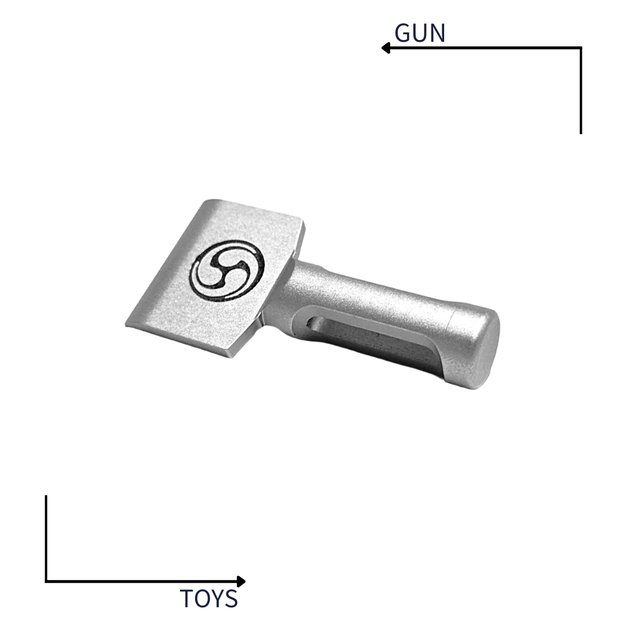 《GTS》MARUI HI-CAPA5.1專用IPSC 7075航太鋁合金 CNC 槍王深刻印 快速拉柄 陽極銀