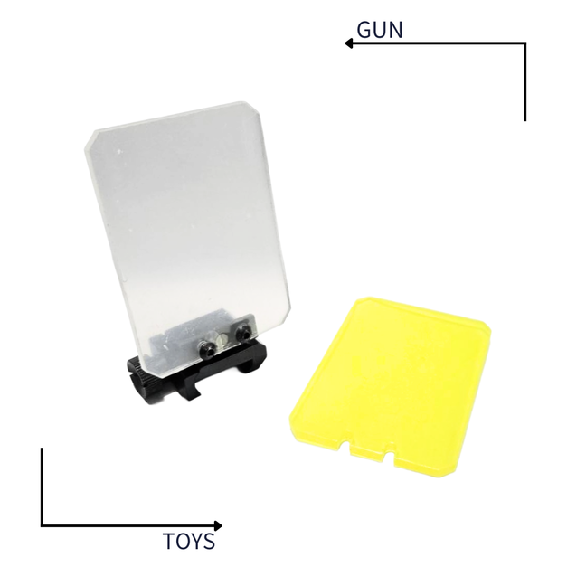 《GTS》方型 寬軌魚骨專用 折疊式 狙擊鏡 內紅點 壓克力 保護片