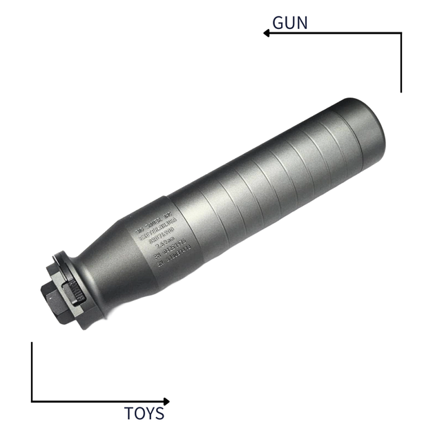 《GTS》GUNDAY SIG Style SRD762QD 18cm鋁製快拆滅音管+鋼製防火帽 灰色