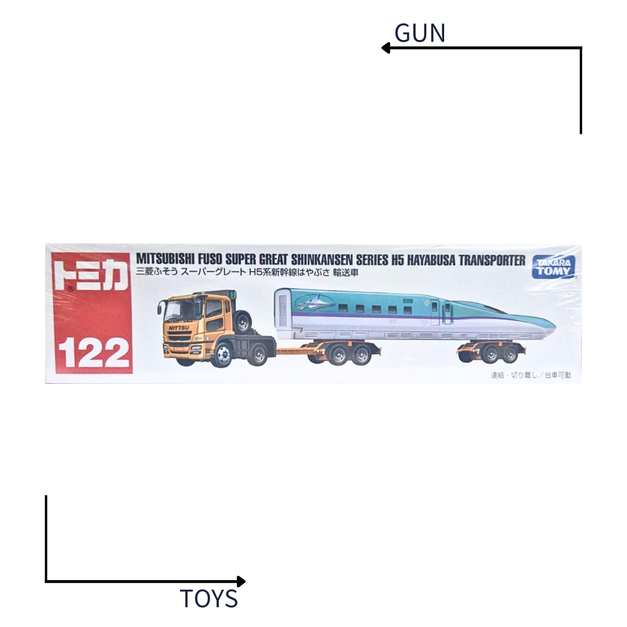 《GTS》TOMICA 多美小汽車 白盒 長車 NO122 三菱 新幹線運輸車 880431