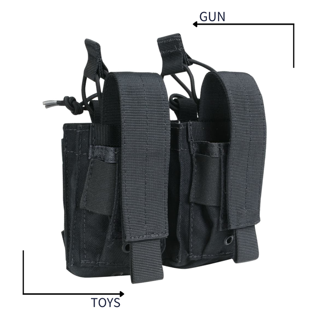《GTS》CONDOR 雙聯手槍 步槍快拔 袋鼠彈匣袋 GEN II 黑色 191232