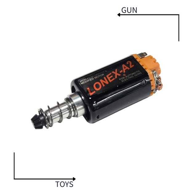 《GTS》LONEX 震隆 長軸 橘色 A2無限高扭馬達 AEG 電動槍 改裝