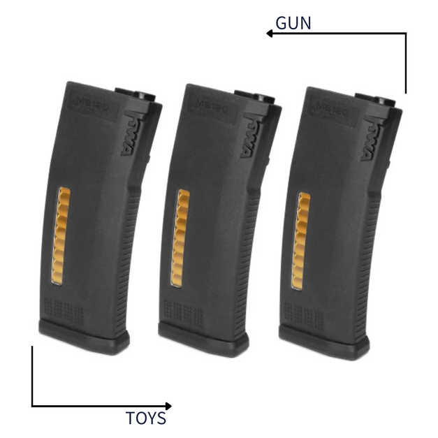 《GTS》KWA T6 PDW / RM4 / VM4 MS 120 無聲彈匣 3入組 AEG 電槍