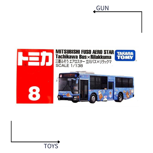 《GTS》TOMICA 多美小汽車 白盒 NO.08 三菱 扶桑 拉拉熊巴士 879817