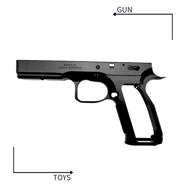 《GTS》CLPD ASG KJ CZ Shadow2 7075 鋁合金 下槍身 黑色 KJS2FRAME-BK
