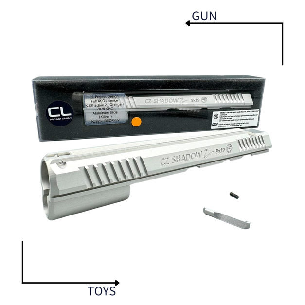 《GTS》CLPD KJ CZ Shadow2 Orange 7075 鋁合金 滑套 銀色 KJS2SLIDEOR-SV