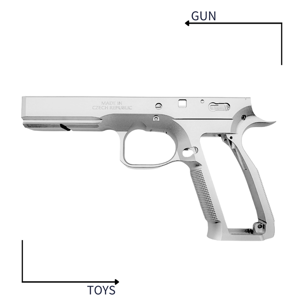 《GTS》CLPD ASG KJ CZ Shadow2 7075 鋁合金 下槍身 銀色 KJS2FRAME-SV