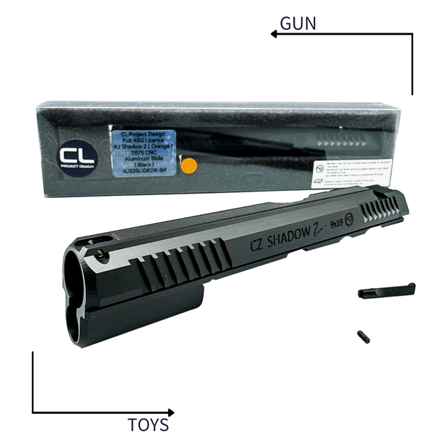 《GTS》CLPD KJ CZ Shadow2 Orange 7075 鋁合金 滑套 黑色 KJS2SLIDEOR-BK