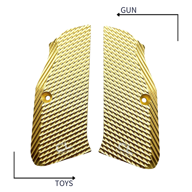 《GTS》CLPD ASG KJ CZ Shadow2 鋁合金 握把片 金色 KJS2ALGRP-GD