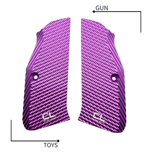《GTS》CLPD ASG KJ CZ Shadow2 鋁合金 握把片 紫色 KJS2ALGRP-PP
