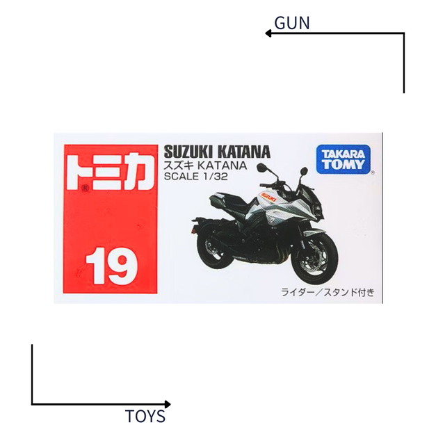 《GTS》TOMICA 多美小汽車 白盒 NO.19 鈴木 suzuki KATANA 重機 798361