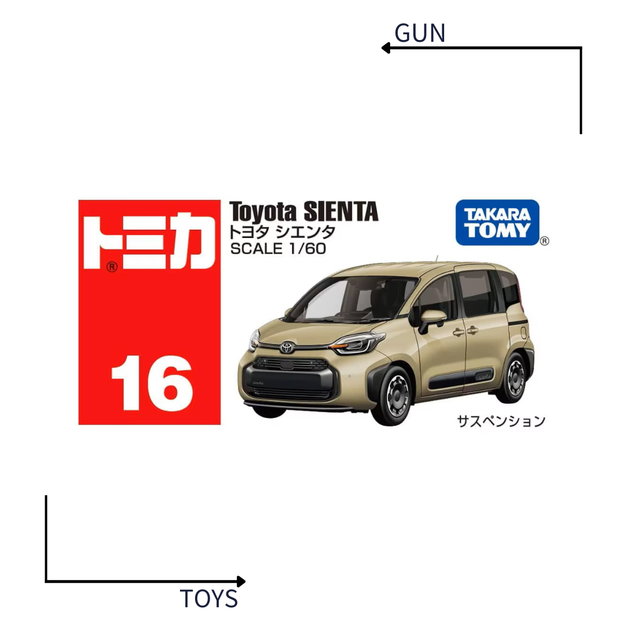 《GTS》TOMICA 多美小汽車 白盒 NO.16 TOYOTA 豐田 SIENTA 228509