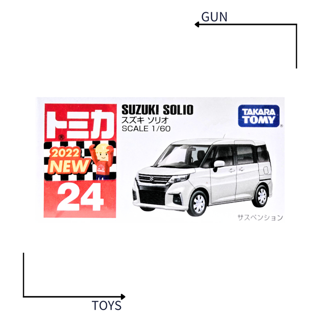 《GTS》TOMICA 多美小汽車 白盒 新車貼 NO.24 鈴木 SUZUKI SOLIO 173335