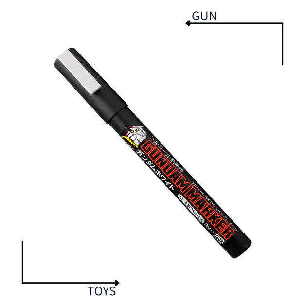 《GTS》模型工具 GUNZE 郡氏 GSI 鋼彈麥克筆 GM11 白色 505856