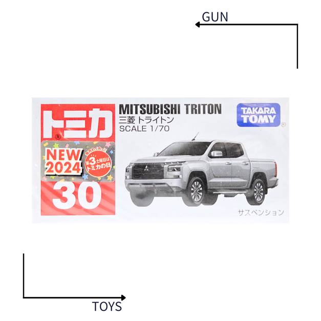 《GTS》TOMICA 多美小汽車 白盒 新車貼 NO.30 三菱 Triton 皮卡 貨車 917311