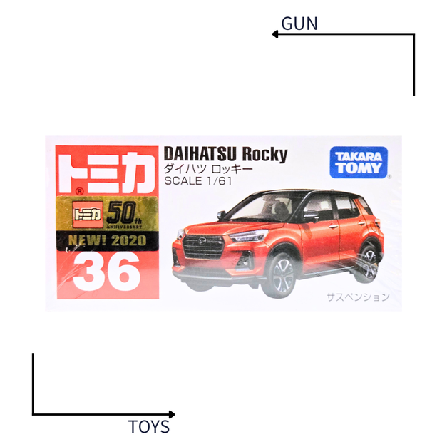《GTS》TOMICA 多美小汽車 白盒 新車貼 NO.36 大發 DAIHATSU Rocky 156628