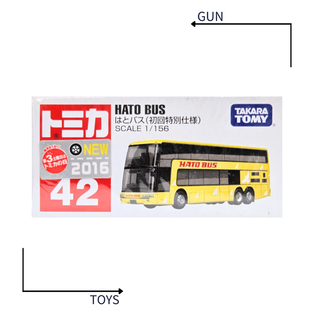《GTS》TOMICA 多美小汽車 白盒 新車貼 NO.42 Hato Bus 哈多巴士 初回 859703