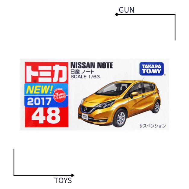 《GTS》TOMICA 多美小汽車 白盒 新車貼 NO.48 日產 Nissan NOTE 879787
