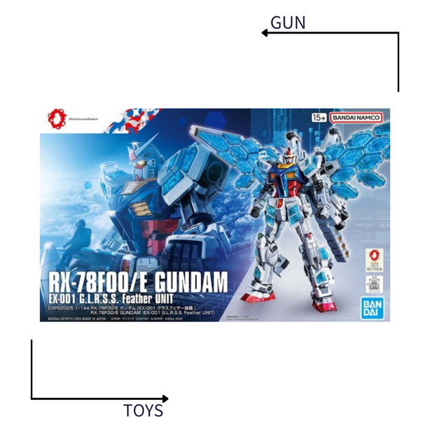 《GTS》模型 BANDAI RX-78F00/E鋼彈 EX-001玻璃之翼裝備 5073583