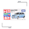 《GTS》TOMICA 多美小汽車 白盒 新車貼 NO.67 豐田 Toyota PASSO 879497