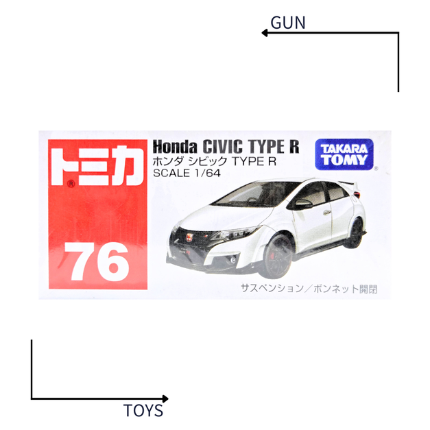 《GTS》TOMICA 多美小汽車 白盒 NO.76 本田 Honda CIVIC TYPE R 喜美 859789
