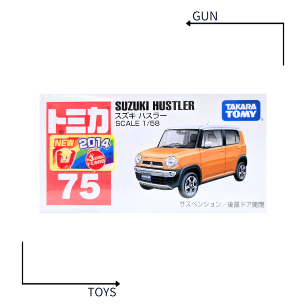 《GTS》TOMICA 多美小汽車 白盒 新車貼 NO.75 鈴木 SUZUKI HUSTLER 801177