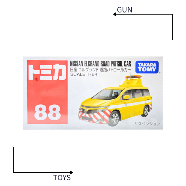 《GTS》TOMICA 多美小汽車 白盒 NO.88日產 Nissan Elgrand 道路巡邏車 843290