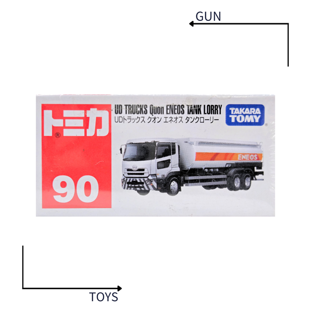 《GTS》TOMICA 多美小汽車 白盒 NO.90 UD Trucks Quon ENEOS 油罐車 858249