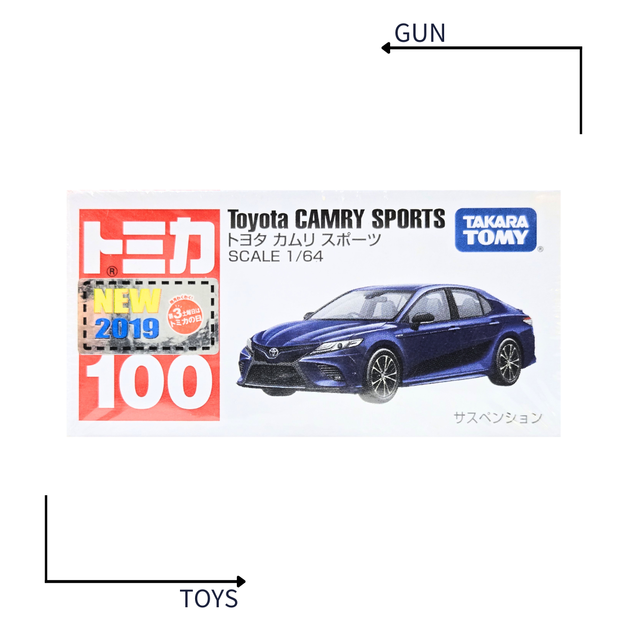 《GTS》TOMICA 多美小汽車 白盒 新車貼 NO.100 豐田 Toyota Camry Sport 798538