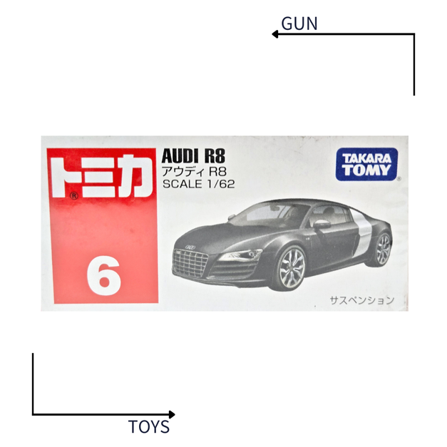 《GTS》TOMICA 多美小汽車 白盒 NO.06 奧迪 AUDI R8 466444
