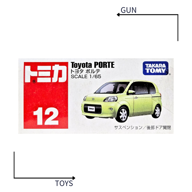 《GTS》TOMICA 多美小汽車 白盒 NO.12 豐田 Toyota PORTE 471042
