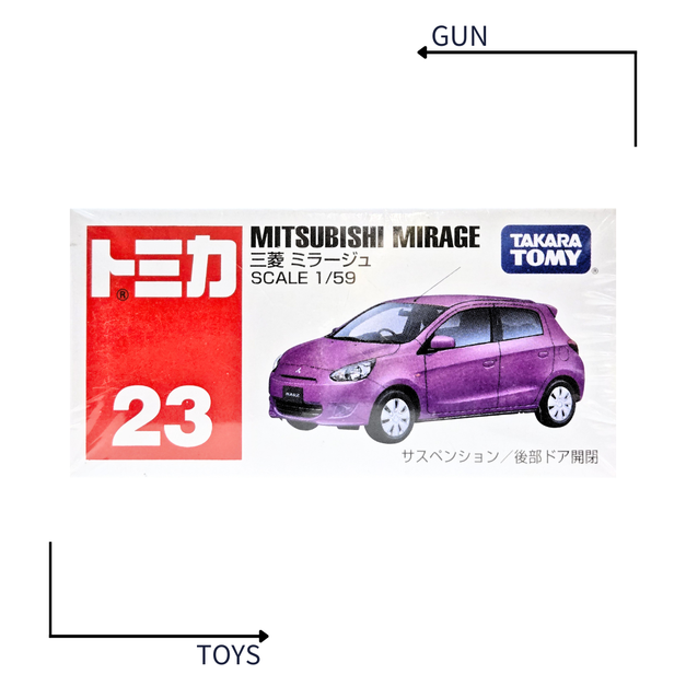 《GTS》TOMICA 多美小汽車 白盒 NO.23 三菱 MITSUBISHI MIRAGE 471172