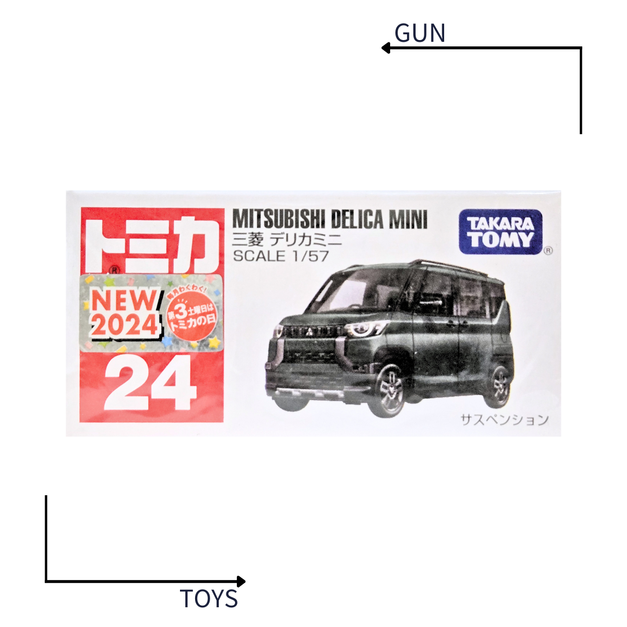《GTS》TOMICA 多美小汽車 白盒 新車貼 NO.23 三菱 DELICA MINI 迷你得利卡 228585