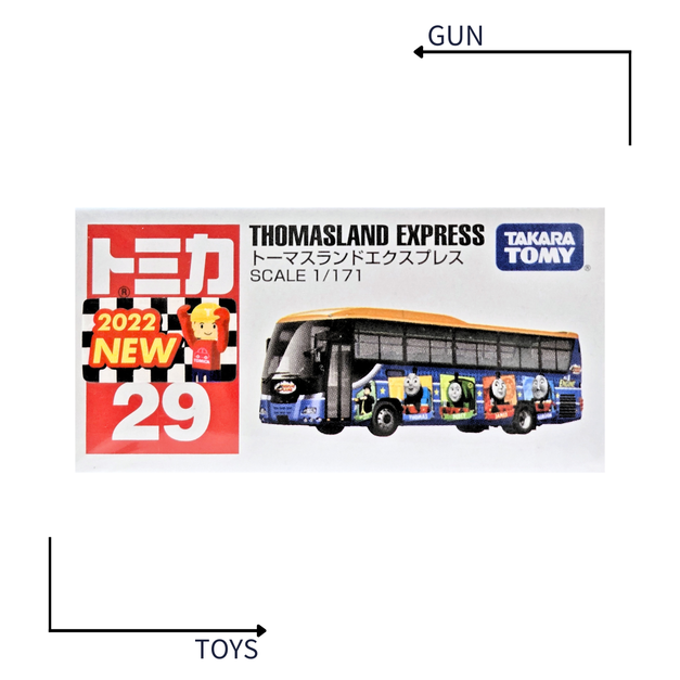 《GTS》TOMICA 多美小汽車 白盒 新車貼 NO.29 湯瑪士樂園 巴士 173267