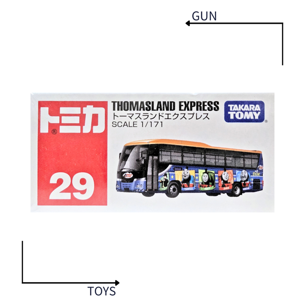 《GTS》TOMICA 多美小汽車 白盒 NO.29 湯瑪士樂園 巴士 173267