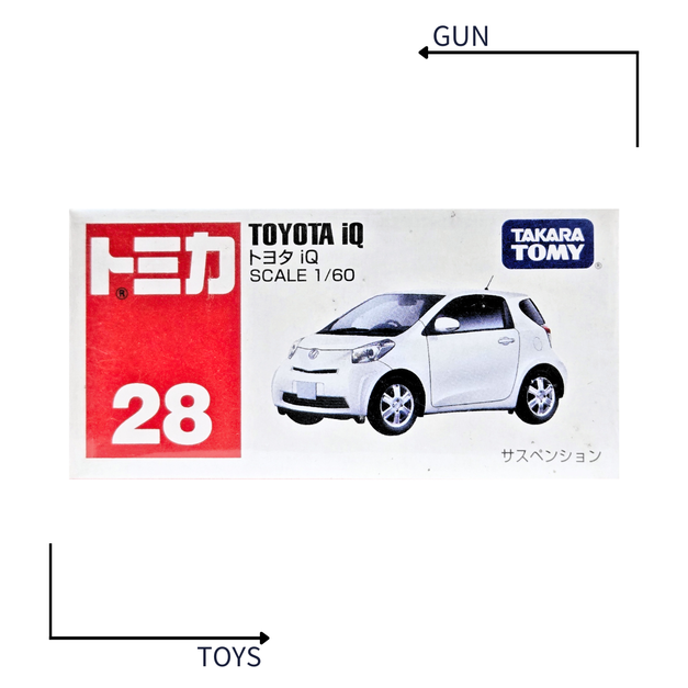 《GTS》TOMICA 多美小汽車 白盒 NO.28 豐田 TOYOTA iQ 333432