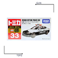 《GTS》TOMICA 多美小汽車 白盒 新車貼 NO.33 日產 Nissan Skyline 警車 188254