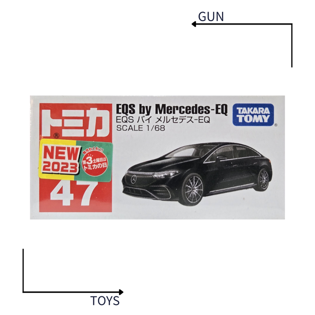 《GTS》TOMICA 多美小汽車 白盒 新車貼 NO.47 賓士 MERCEDES EQ 228103