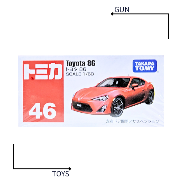 《GTS》TOMICA 多美小汽車 白盒 NO.46 豐田 Toyota 86 438984