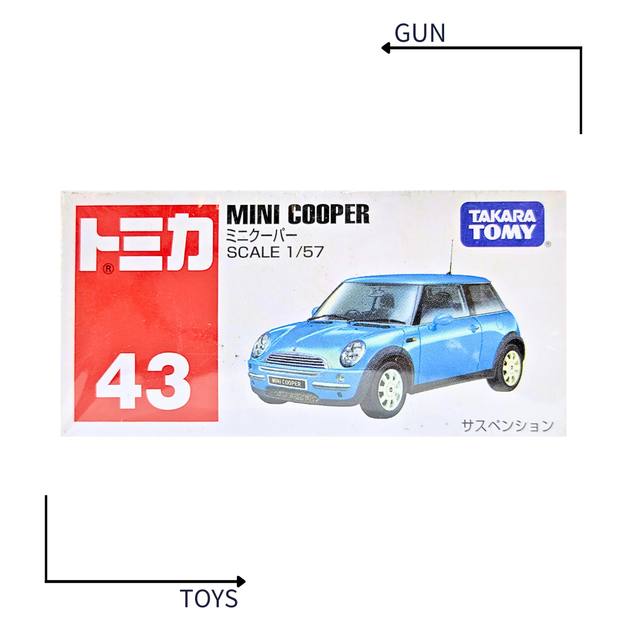 《GTS》TOMICA 多美小汽車 白盒 NO.43 MINI COOPER 744450