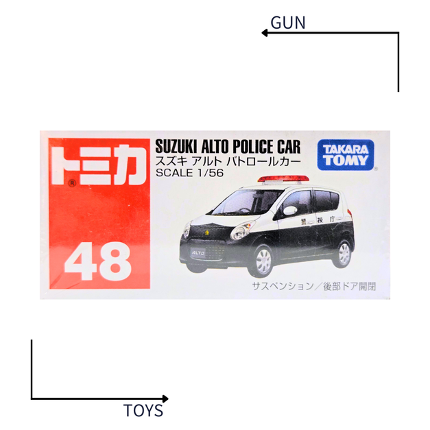 《GTS》TOMICA 多美小汽車 白盒 NO.48 鈴木 SUZUKI ALTO 奧拓 警車 467373